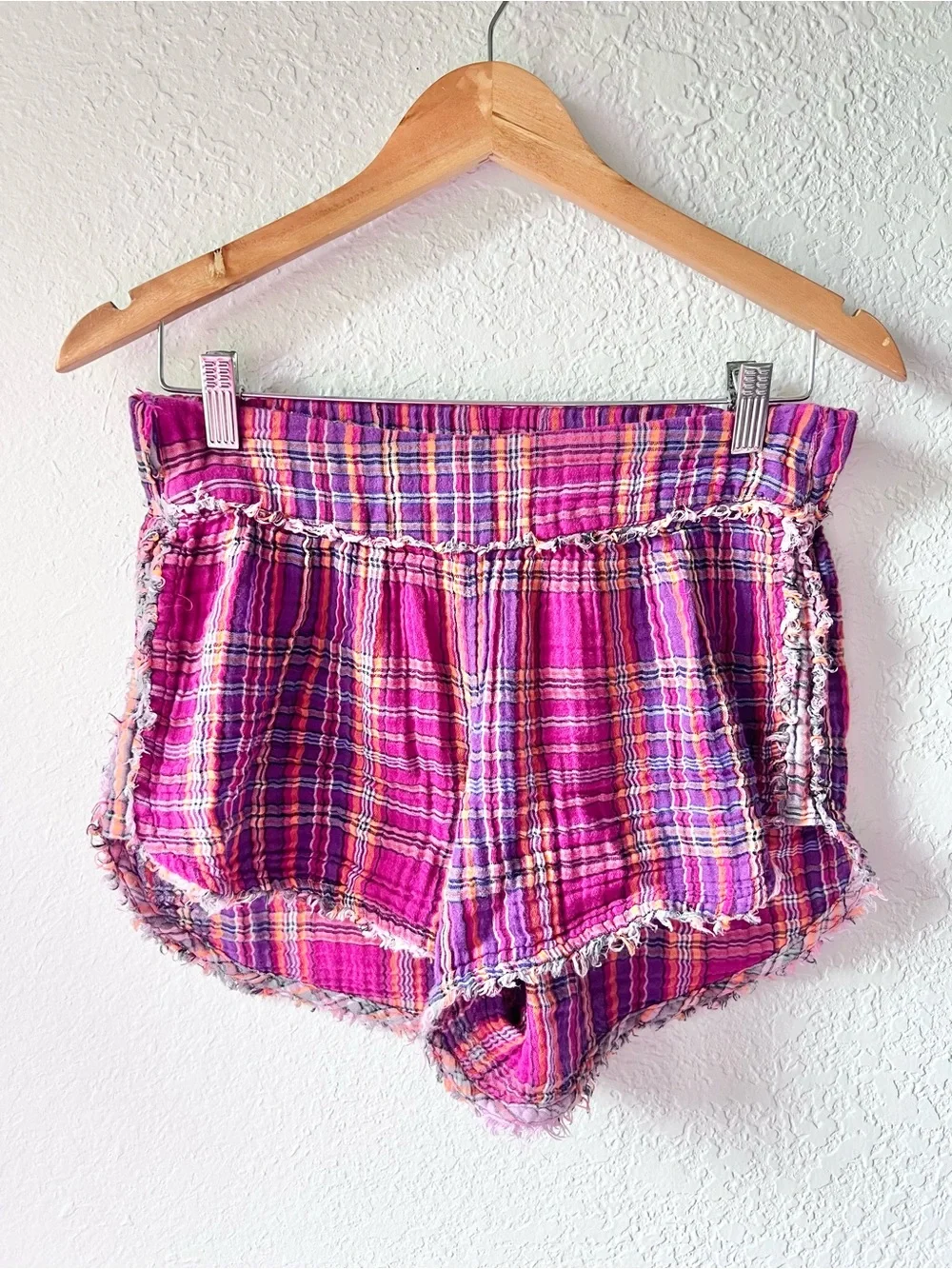 Anthropologie Gauzy Cotton Plaid Matching Set Sz S